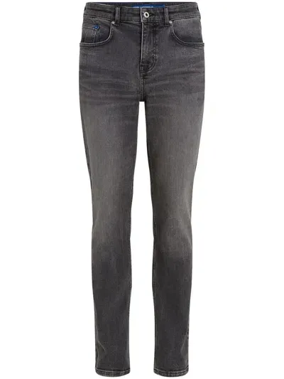 Karl Lagerfeld Jeans Slim-cut Denim Jeans In Black