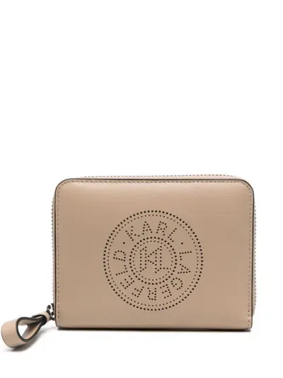 Karl Lagerfeld K/circle Wallet In Brown