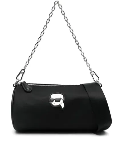 Karl Lagerfeld K/ikonik 2.0 Shoulder Bag In Black