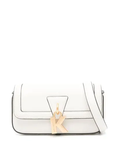 Karl Lagerfeld K/lock Shoulder Bag In White