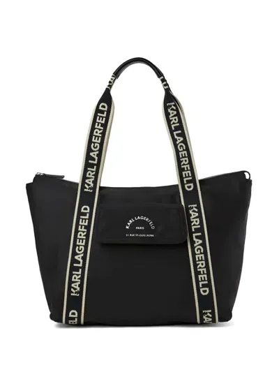 Karl Lagerfeld Large Rsg Tote In Black