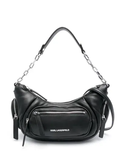 Karl Lagerfeld Medium City Shoulder Bag In Black