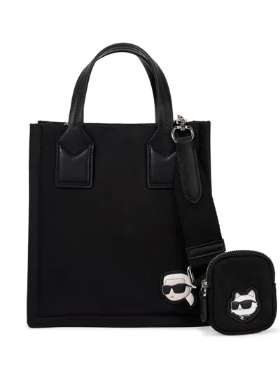 Karl Lagerfeld Small Ikonik Karl Tote Bag In Black