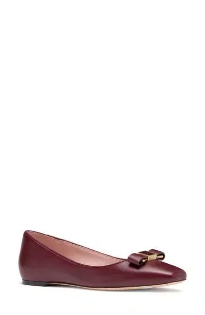 Kate Spade New York Bowdie Ballet Flat In Cordovan