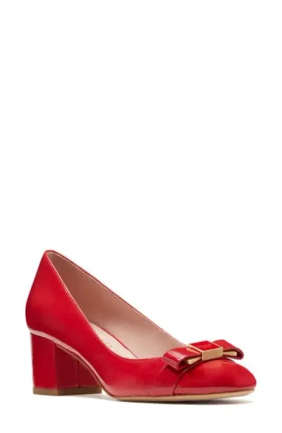 Kate Spade New York Bowdie Ballet Pump In Cherry Rouge