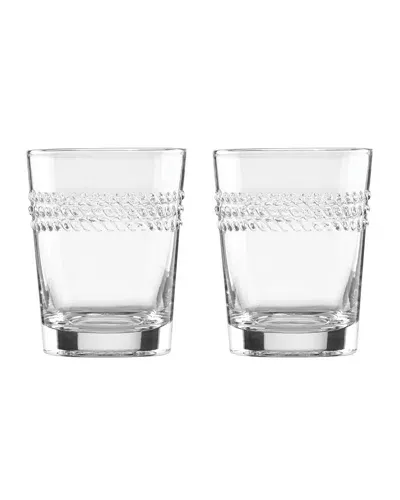 Kate Spade Wickford Two-piece Old Fashioned Glass Set In Clear