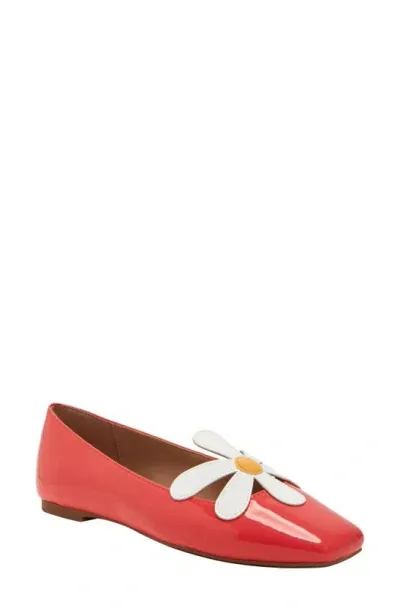 Katy Perry The Evie Daisy Flat In Radiant Red