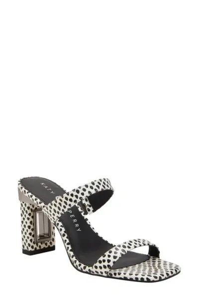 Katy Perry The Hollow Heel Sandal In Black White Multi