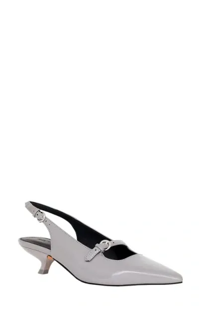 Katy Perry The Micro Heel Pointed Toe Slingback Pump In Graphite