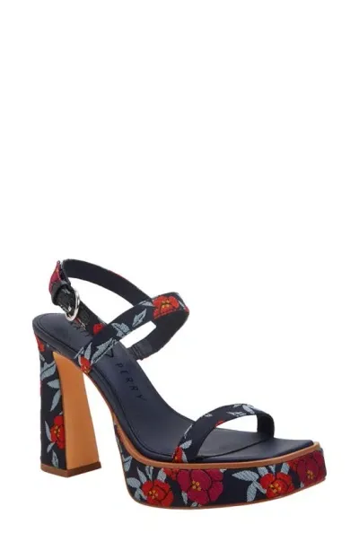 Katy Perry The Steady Slingback Platform Sandal In Blue Multi