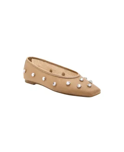 Katy Perry Women's High Rise Crystal Ballet Flats In Natural