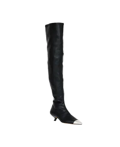 Katy Perry Women's Micro Heel Knee Boots In Black