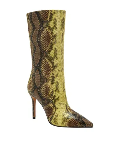 Katy Perry Women's Revival Pointed Toe Boots In Sea Kelp Snake Multi