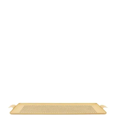 Kaymet Pressed Rubber Grip Tray In Gold