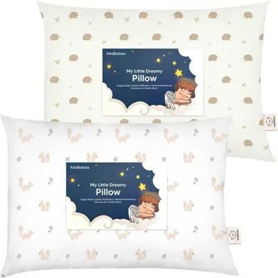 Keababies 2-pack Toddler Pillows In Nibbles/bruce