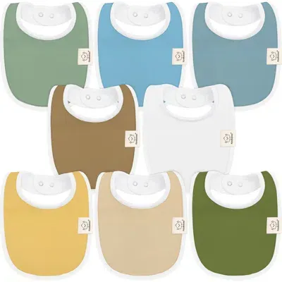 Keababies Kids'  8-pack Baby Drool Bibs In Multi