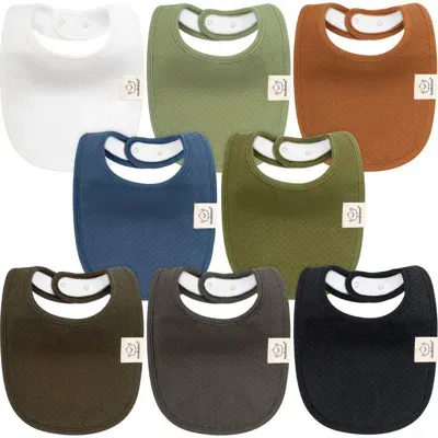 Keababies Kids'  8-pack Quin Drool Bibs In Basics