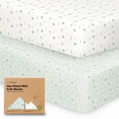 Keababies Kids' Isla Fitted Mini Crib Sheets In Tropic Oasis