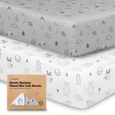 Keababies Kids' Isla Fitted Mini Crib Sheets In Woodland