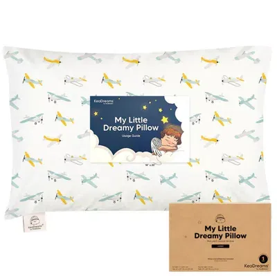 Keababies Jumbo Toddler Pillow With Pillowcase In Plane