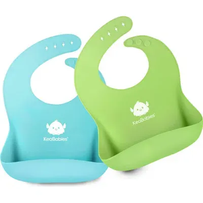 Keababies Kids'  Prep Silicone Bibs In Multi