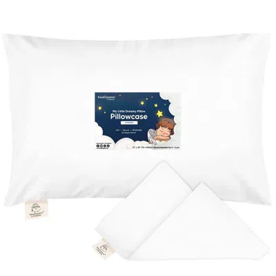 Keababies Kids'  Printed Toddler Pillowcase 13x18" In Soft White