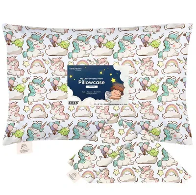 Keababies Kids'  Printed Toddler Pillowcase 13x18" In Unicorn Dreams