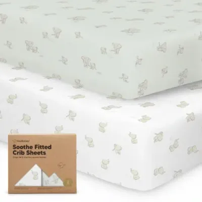 Keababies Kids'  Soothe Fitted Crib Sheet In Elly