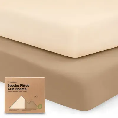 Keababies Kids' Soothe Fitted Crib Sheet In Pecan