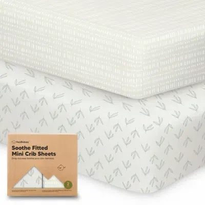 Keababies Kids' Soothe Fitted Mini Crib Sheet In Fleur