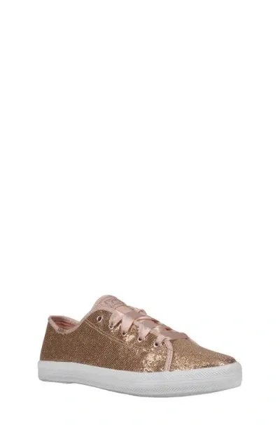 Keds ® Kids' Kickstart Celebrations Sneaker In Rose Gold Sparkle