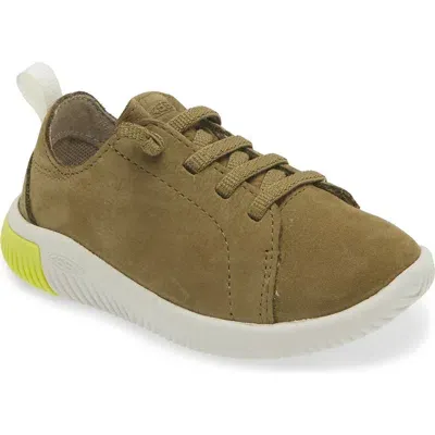 Keen Kids' Knx Leather Sneaker In Green