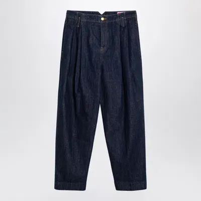 Kenzo Loose Blue Jeans In Japanese Denim