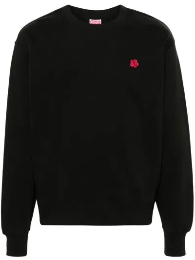 Kenzo Crew-neck Wool Jumper In Black