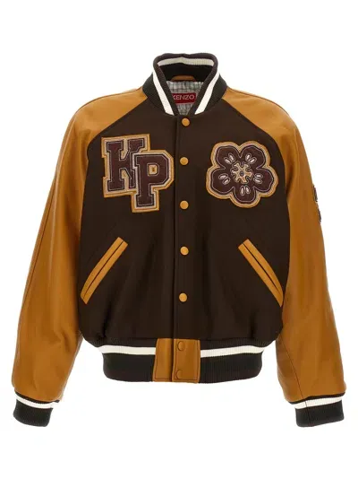 Kenzo Boke Flower Varsity Casual Jackets, Parka In Brown