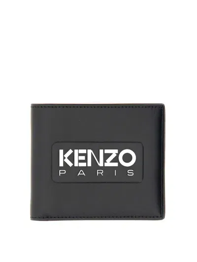 Kenzo Wallet With Logo In Black