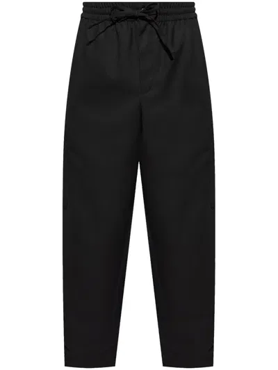 Kenzo Drawstring-waist Cargo Pants In Black