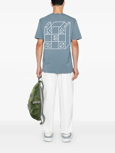 Kenzo Kube T-shirt In Blue