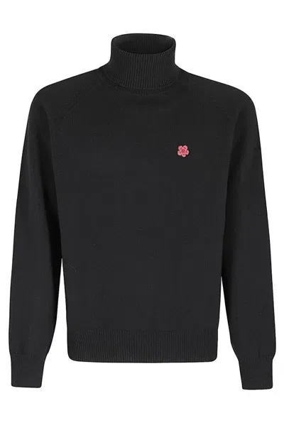 Kenzo Sweater  Flower In Wool In Black