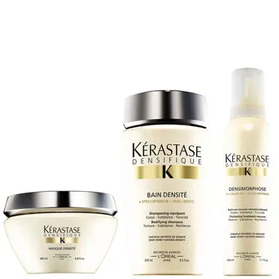 Kerastase Kérastase Densifique Bain Densite (250ml) Masque Densite (200ml) And Mousse Densimorphose (150ml) In White