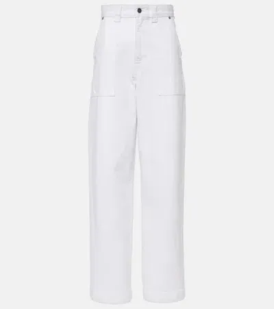 Khaite Shalbi Straight-leg Jeans In White