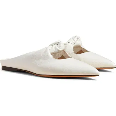 Khaite Rowan Pointed Toe Mule In White