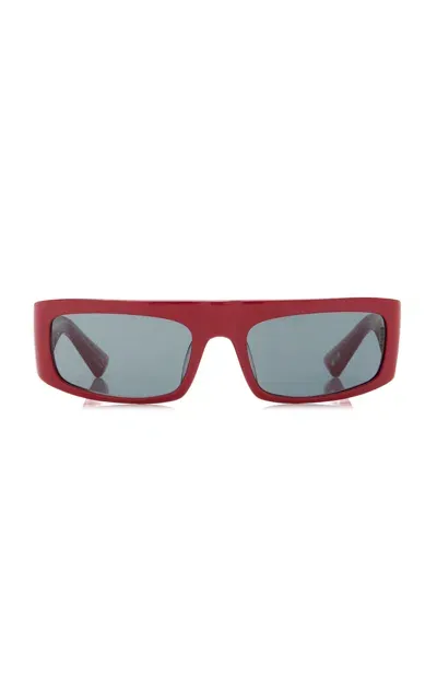 Khaite X Oliver Peoples 1979c Square-frame Acetate Sunglasses In Red