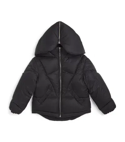 Khrisjoy Kids' Down Zip-hood Puffer Coat In Black