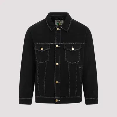 Kidsuper Messy Stitched Work Jacket In Black