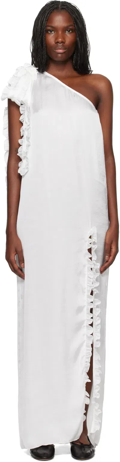 Kika Vargas Ssense Exclusive White Aretha Maxi Dress