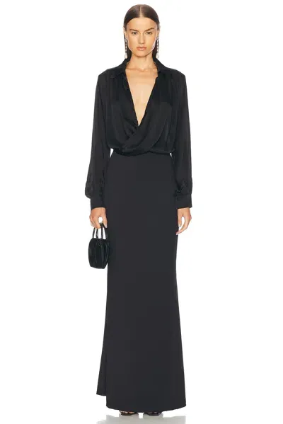 Kiki De Montparnasse Crossover Dress In Black