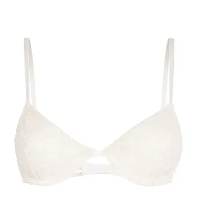 Kiki De Montparnasse Lace Lola Demi Bra In White