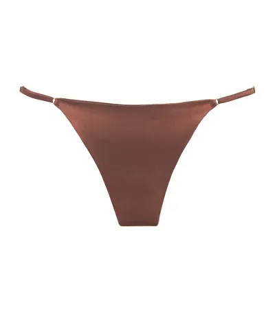 Kiki De Montparnasse Tous Les Jours Thong In Brown