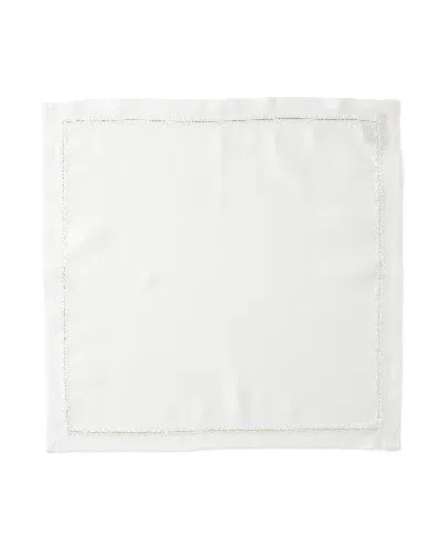 Kim Seybert Jardin Linen Napkin In White